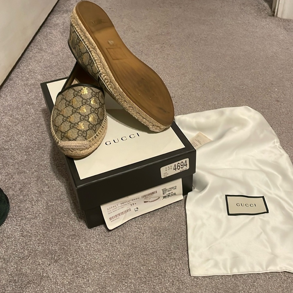 Beige Ebony Gucci Slides